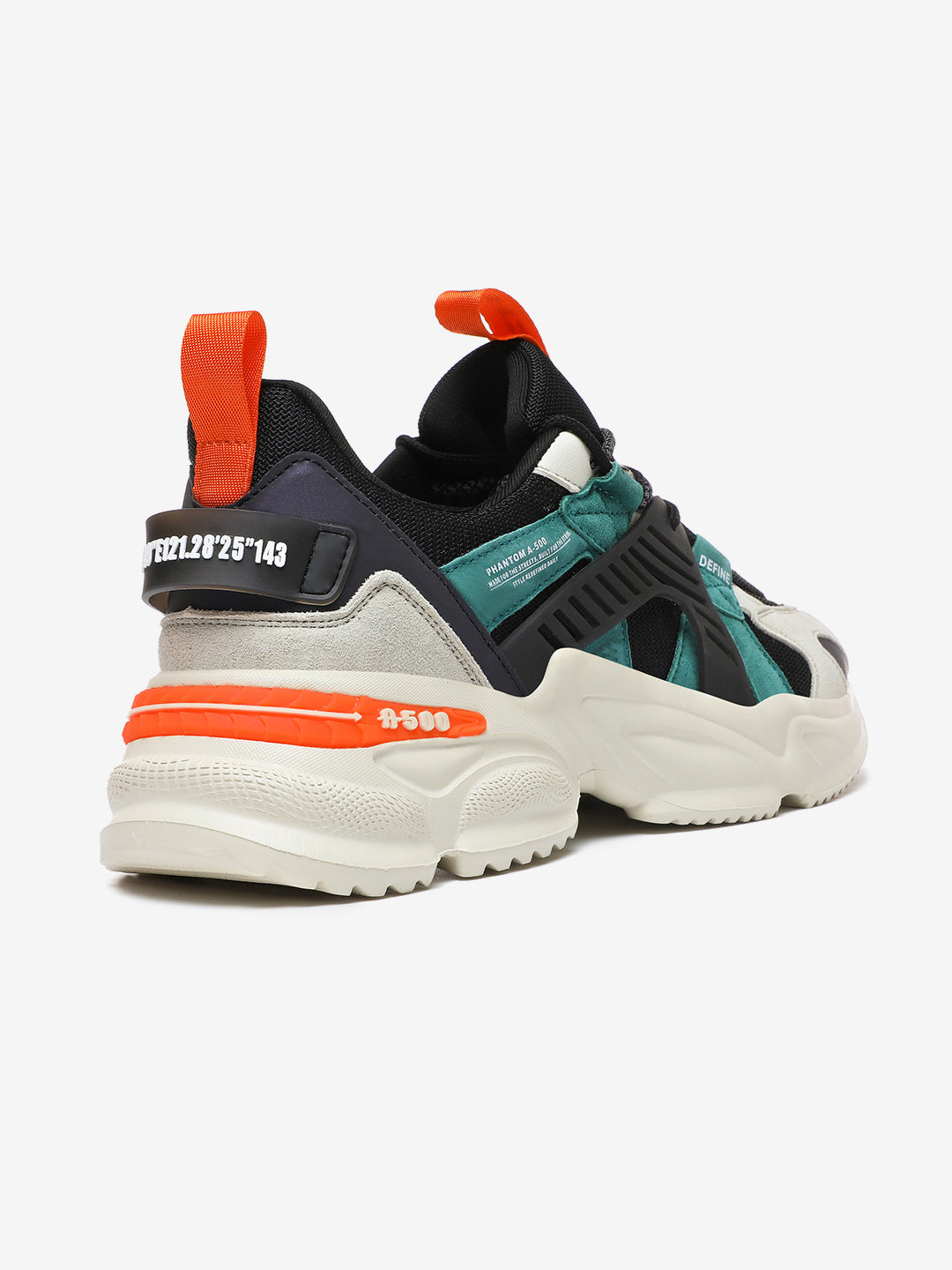 Back view - Nickron Jungle Ember Rugged outdoor sneaker for adventure